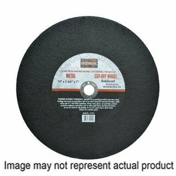 K-T Industries Cut-Off Wheel, 14 in Dia, 5/32 in Thick, 1 in Arbor 5-5330